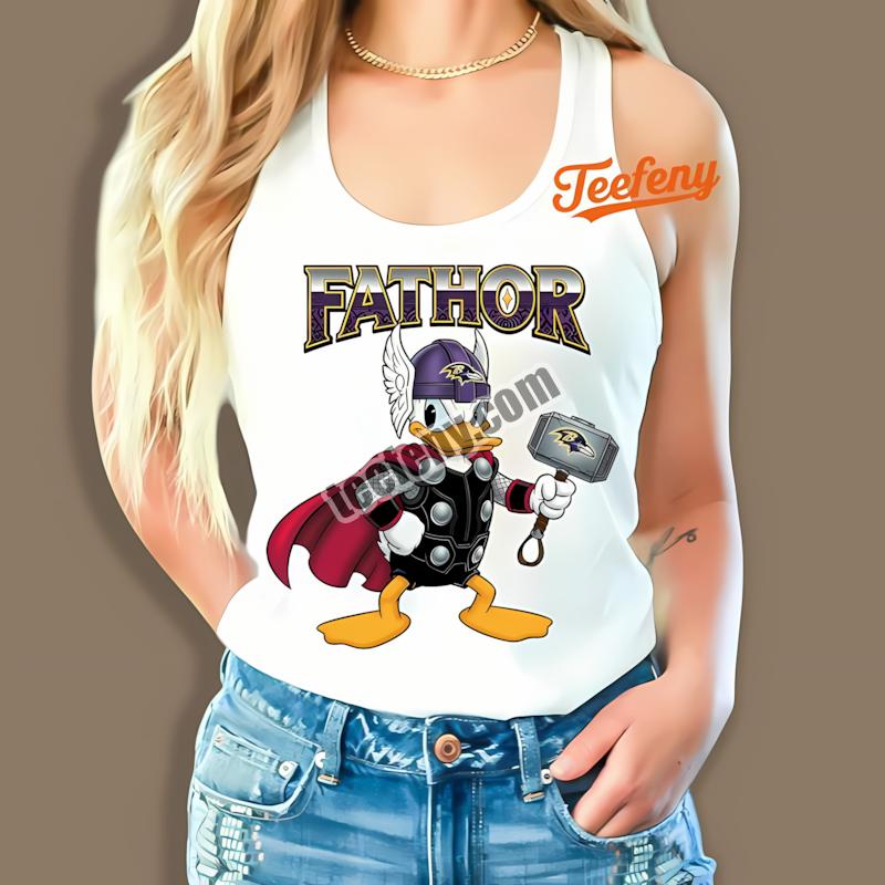 Baltimore Ravens Donald Duck Fathor Best Tanktop Baltimore Ravens Donald Duck Fathor Best Tanktop
