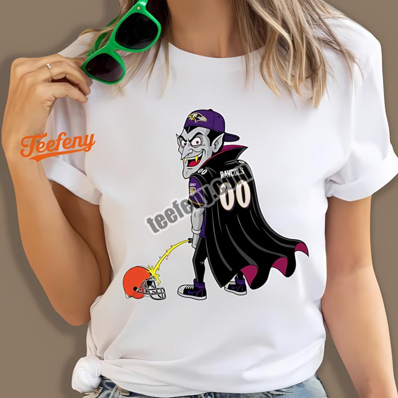 Baltimore Ravens Dracula Browns Rivalry Adults Shirt
