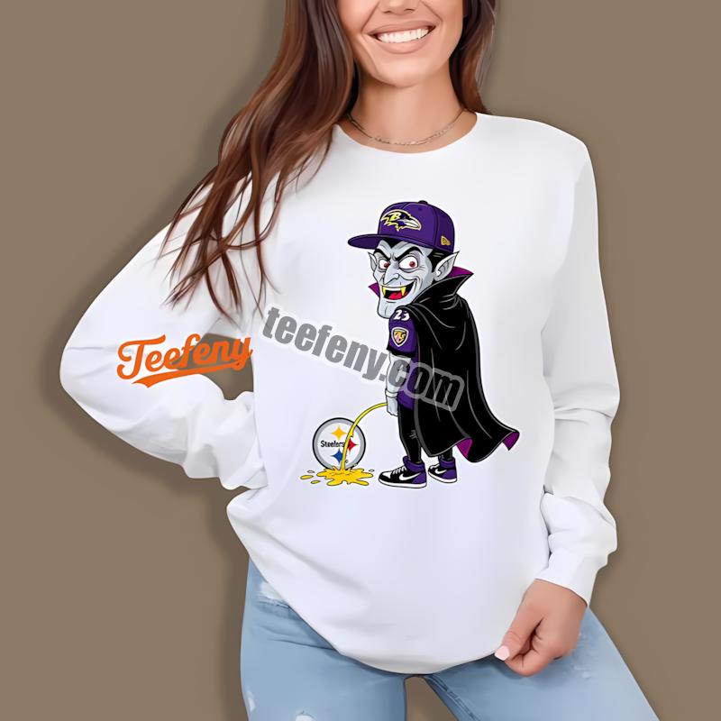 Baltimore Ravens Dracula SLong Sleevelers Rivalry Shirt Baltimore Ravens Dracula SLong Sleevelers Rivalry Shirt