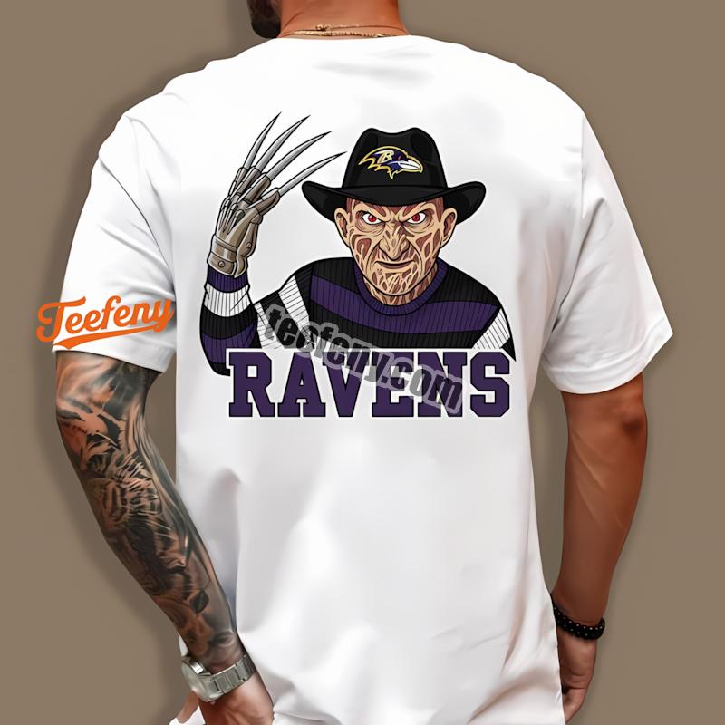 Baltimore Ravens Freddy Krueger Halloween Statement Shirt
