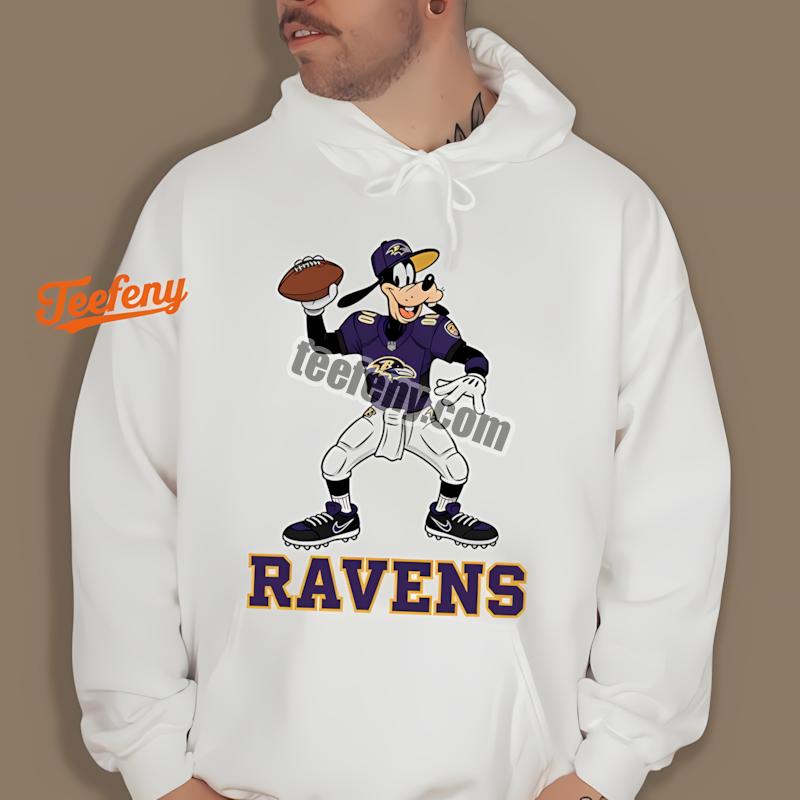 Baltimore Ravens Goofy Football Quarterback Classic Hoodie Baltimore Ravens Goofy Football Quarterback Classic Hoodie