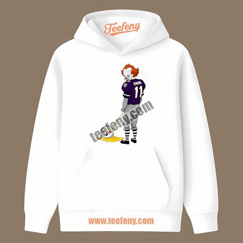 Baltimore Ravens Halloween Pennywise SHoodielers Rivalry Shirt Baltimore Ravens Halloween Pennywise SHoodielers Rivalry Shirt