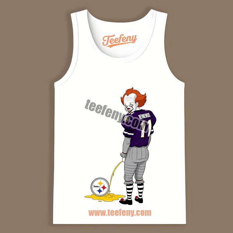 Baltimore Ravens Halloween Pennywise STanktoplers Rivalry Shirt Baltimore Ravens Halloween Pennywise STanktoplers Rivalry Shirt