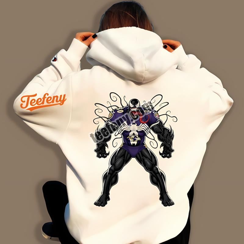 Baltimore Ravens Halloween Venom Graphic Hoodie Baltimore Ravens Halloween Venom Graphic Hoodie