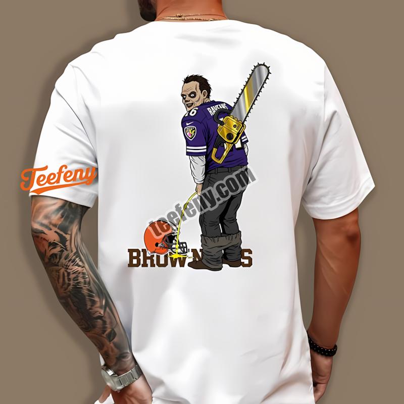 Baltimore Ravens Leatherface Browns Rivalry Trendy Shirt