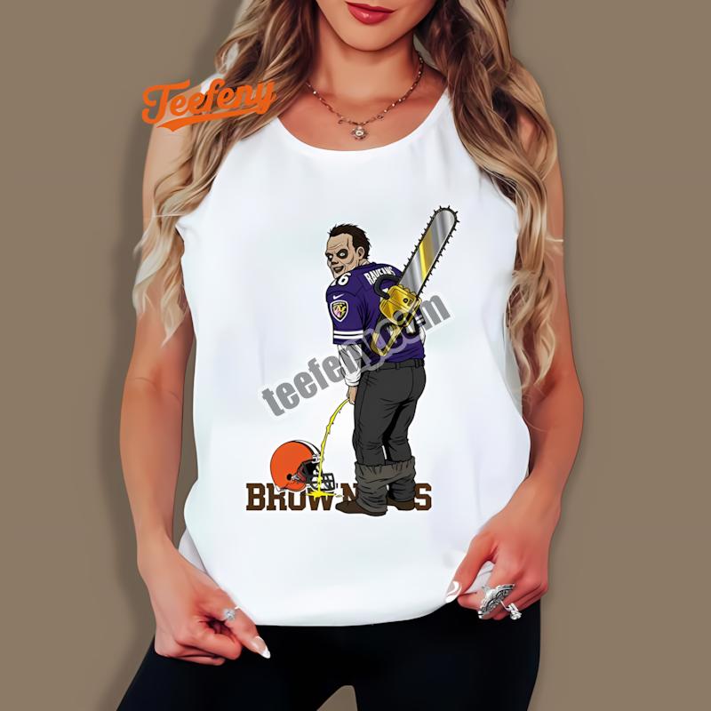 Baltimore Ravens Leatherface Browns Rivalry Trendy Tanktop Baltimore Ravens Leatherface Browns Rivalry Trendy Tanktop
