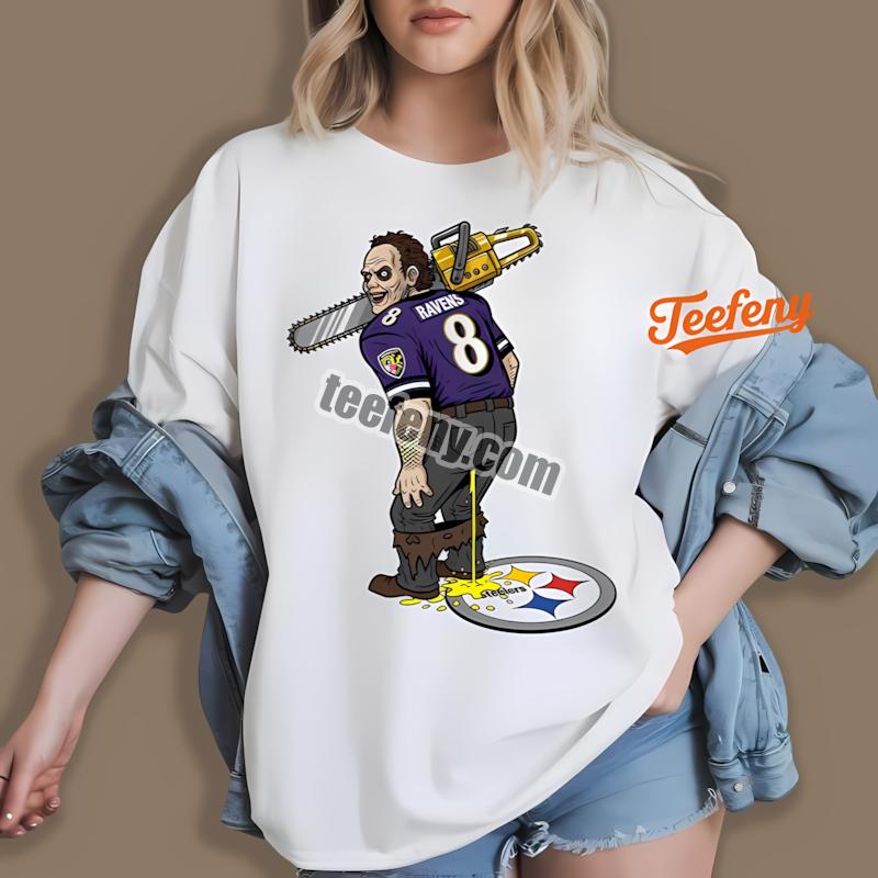 Baltimore Ravens Leatherface Steelers Rivalry Shirt