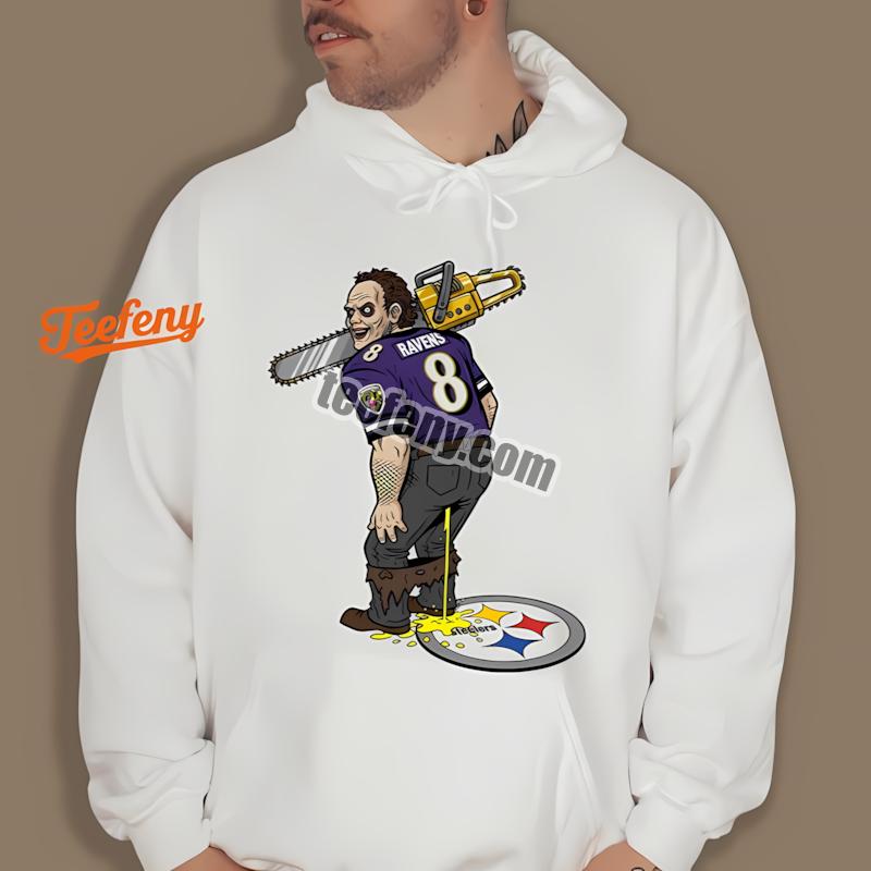 Baltimore Ravens Leatherface SHoodielers Rivalry Shirt Baltimore Ravens Leatherface SHoodielers Rivalry Shirt