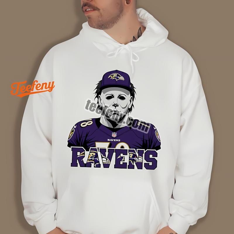 Baltimore Ravens Michael Myers Spooky Fashion Hoodie Baltimore Ravens Michael Myers Spooky Fashion Hoodie