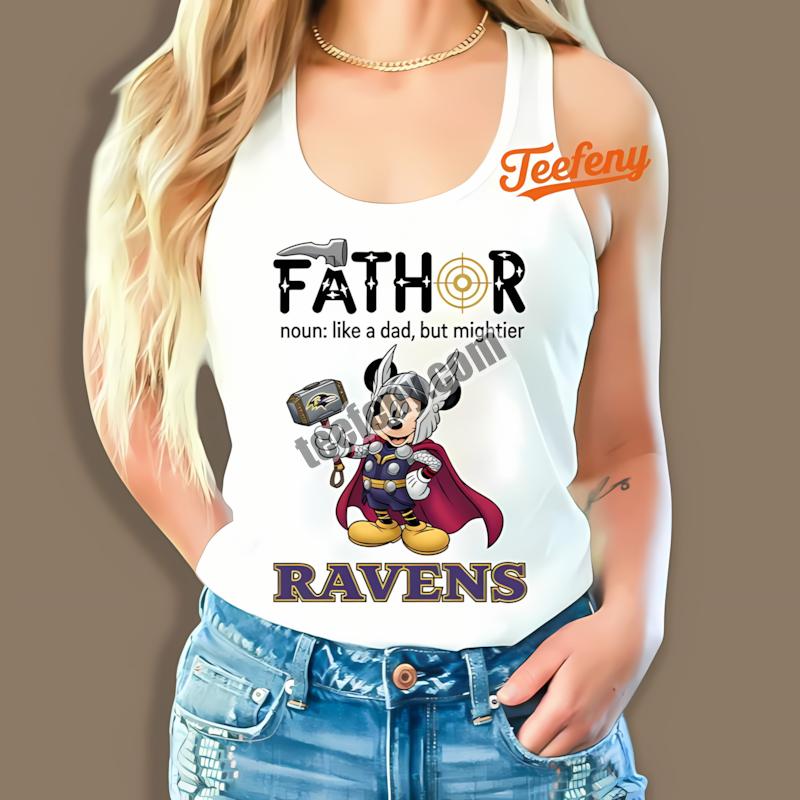 Baltimore Ravens Mickey Mouse Fathor Classic Tanktop Baltimore Ravens Mickey Mouse Fathor Classic Tanktop