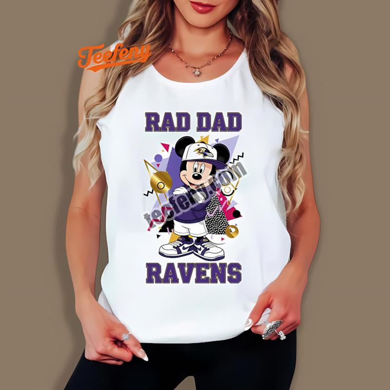 Baltimore Ravens Mickey Mouse Rad Dad Fashion Tanktop Baltimore Ravens Mickey Mouse Rad Dad Fashion Tanktop