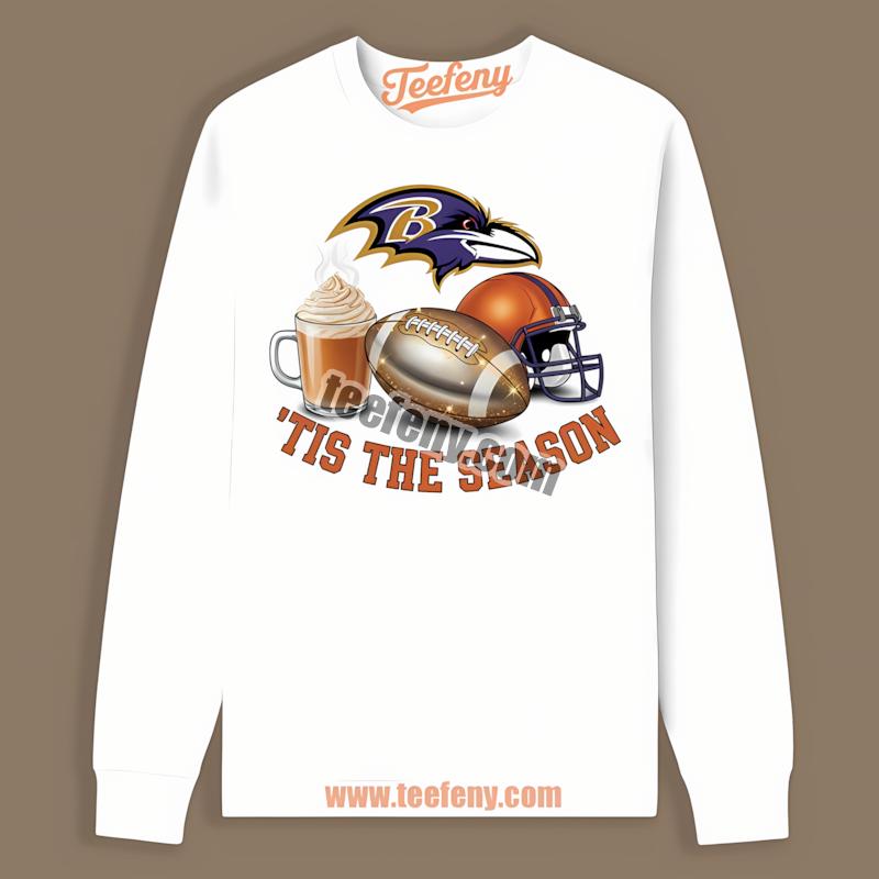 Baltimore Ravens Pumpkin Spice Fall Football Season Long Sleeve Baltimore Ravens Pumpkin Spice Fall Football Season Long Sleeve