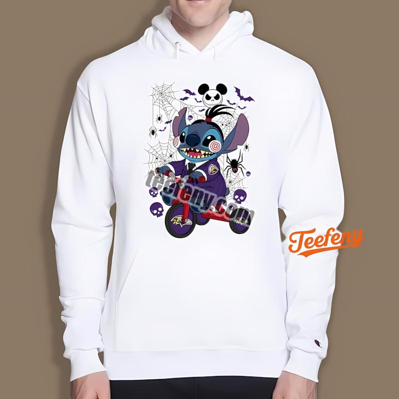 Baltimore Ravens Stitch Saw Halloween Sports Hoodie Baltimore Ravens Stitch Saw Halloween Sports Hoodie