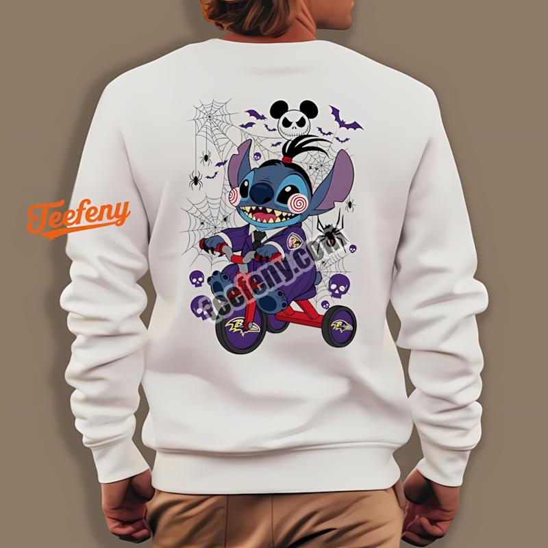 Baltimore Ravens Stitch Saw Halloween Sports Long Sleeve Baltimore Ravens Stitch Saw Halloween Sports Long Sleeve