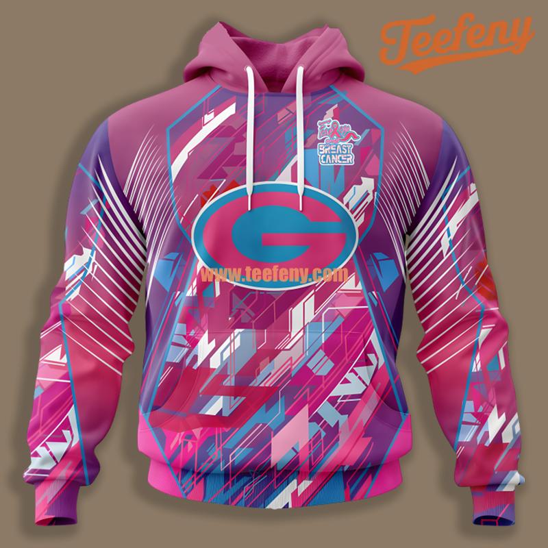 Breast Cancer Green Bay Packers Pink 3D Hoodie
