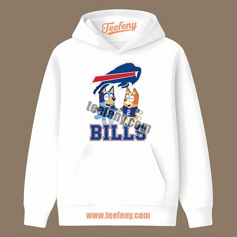 Buffalo Bills Bluey Bingo Holding Hands Classic Hoodie Buffalo Bills Bluey Bingo Holding Hands Classic Hoodie