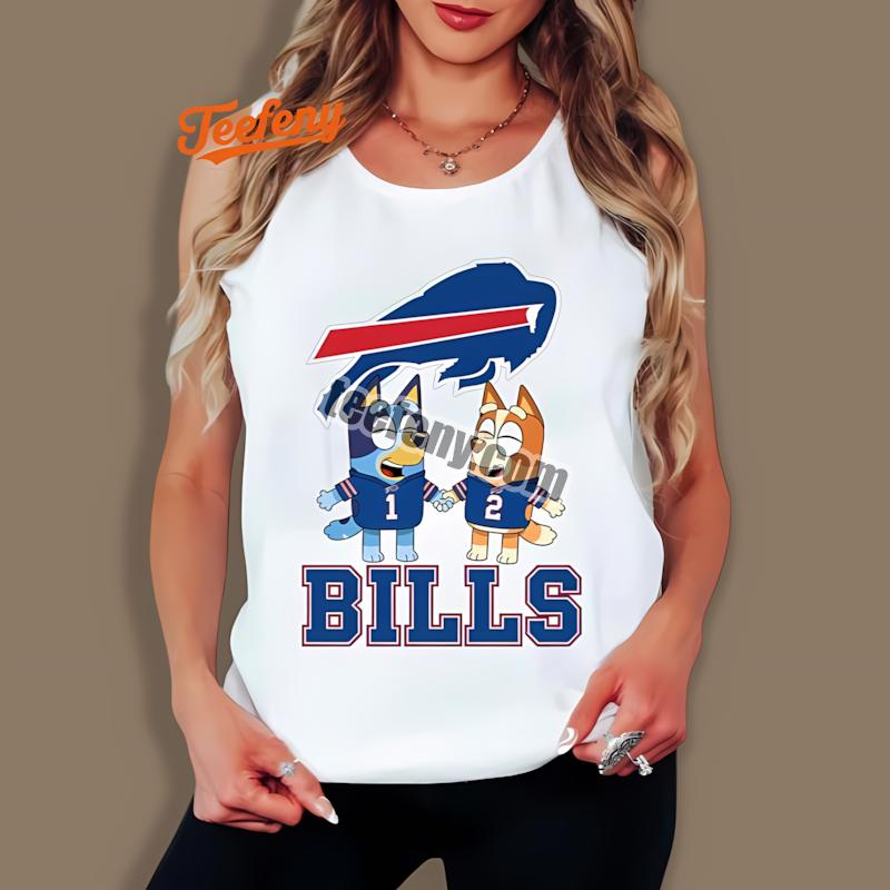 Buffalo Bills Bluey Bingo Holding Hands Classic Tanktop Buffalo Bills Bluey Bingo Holding Hands Classic Tanktop
