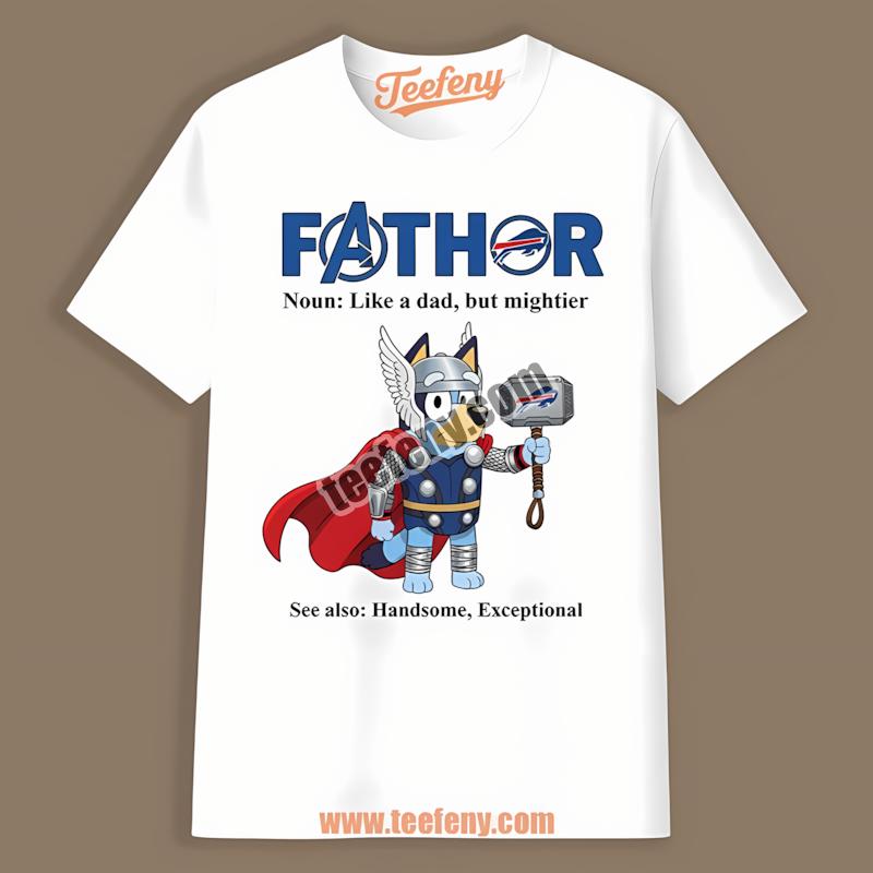 Buffalo Bills Bluey Fathor Custom Shirt
