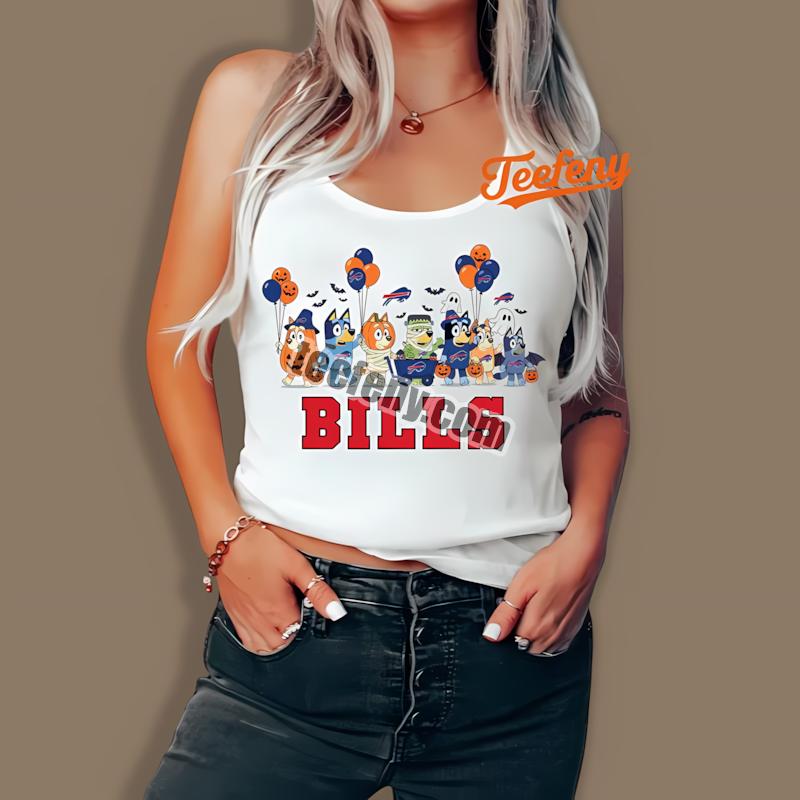Buffalo Bills Bluey Halloween Parade Costume Sports Tanktop Buffalo Bills Bluey Halloween Parade Costume Sports Tanktop