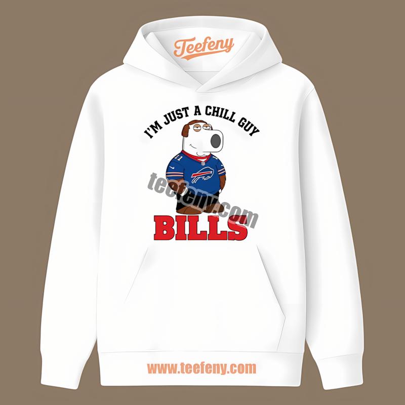 Buffalo Bills Brian Griffin Chill Guy Cotton Hoodie Buffalo Bills Brian Griffin Chill Guy Cotton Hoodie