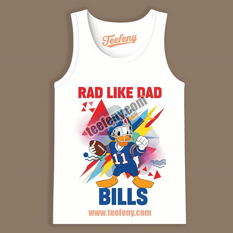 Buffalo Bills Donald Duck Rad Like Dad Tanktop Buffalo Bills Donald Duck Rad Like Dad Tanktop