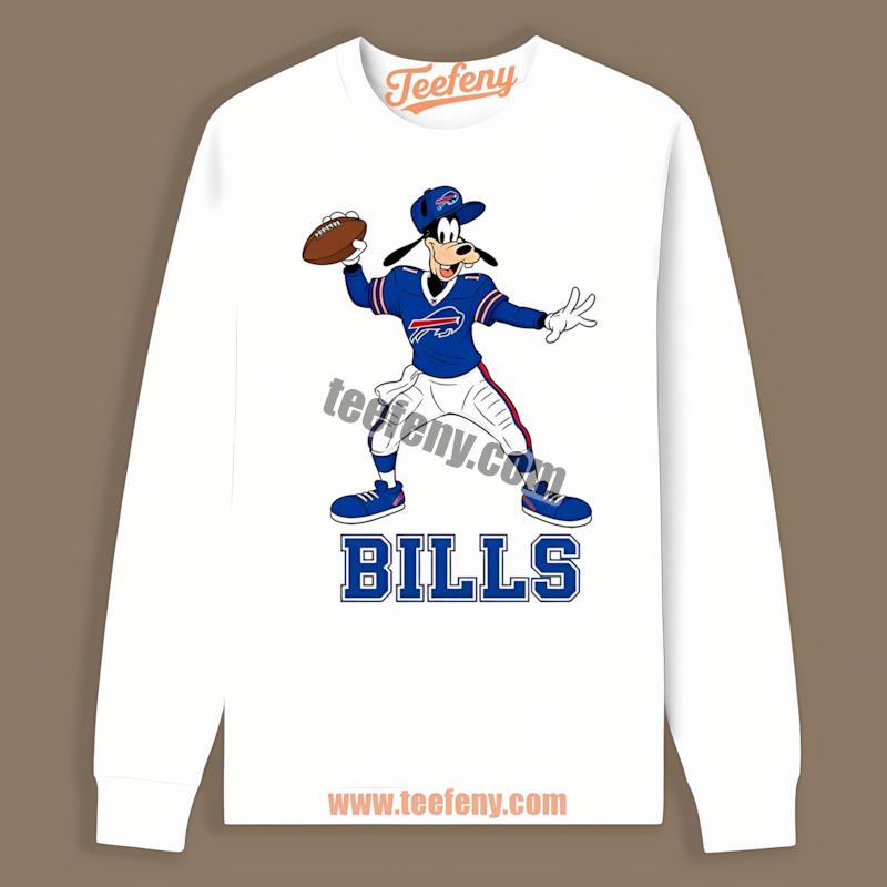 Buffalo Bills Goofy Football Quarterback Long Sleeve Buffalo Bills Goofy Football Quarterback Long Sleeve