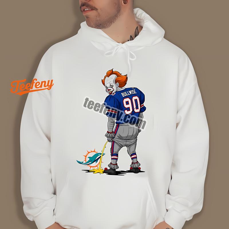 Buffalo Bills Halloween Pennywise Dolphins Rivalry Hoodie Buffalo Bills Halloween Pennywise Dolphins Rivalry Hoodie