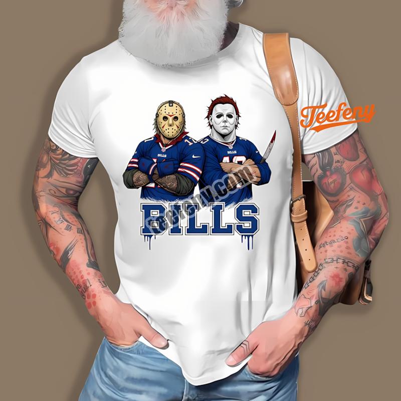 Buffalo Bills Jason Voorhees Michael Myers Horror Shirt