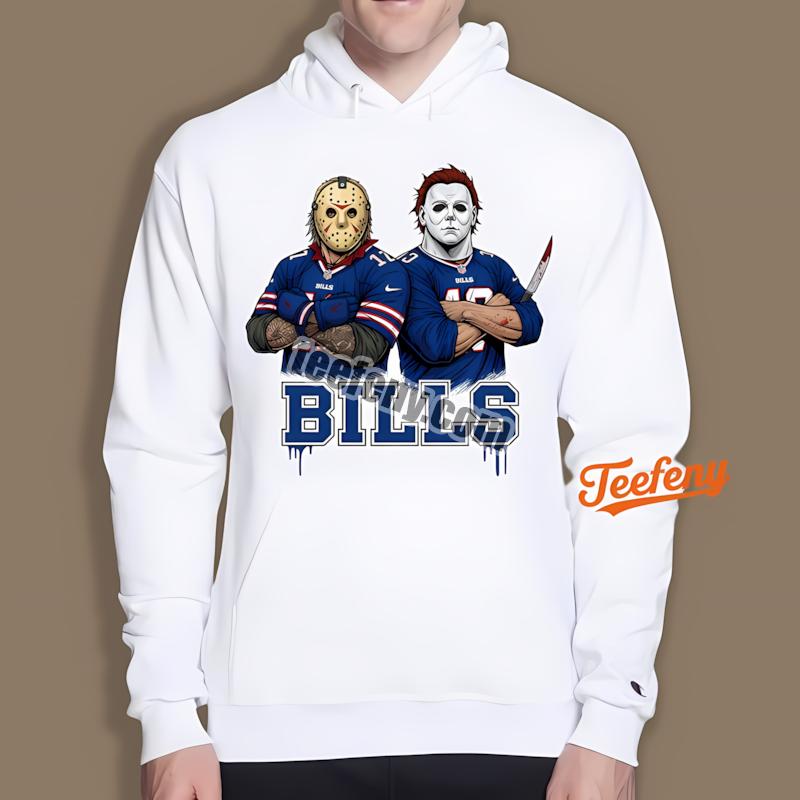 Buffalo Bills Jason Voorhees Michael Myers Horror Hoodie Buffalo Bills Jason Voorhees Michael Myers Horror Hoodie