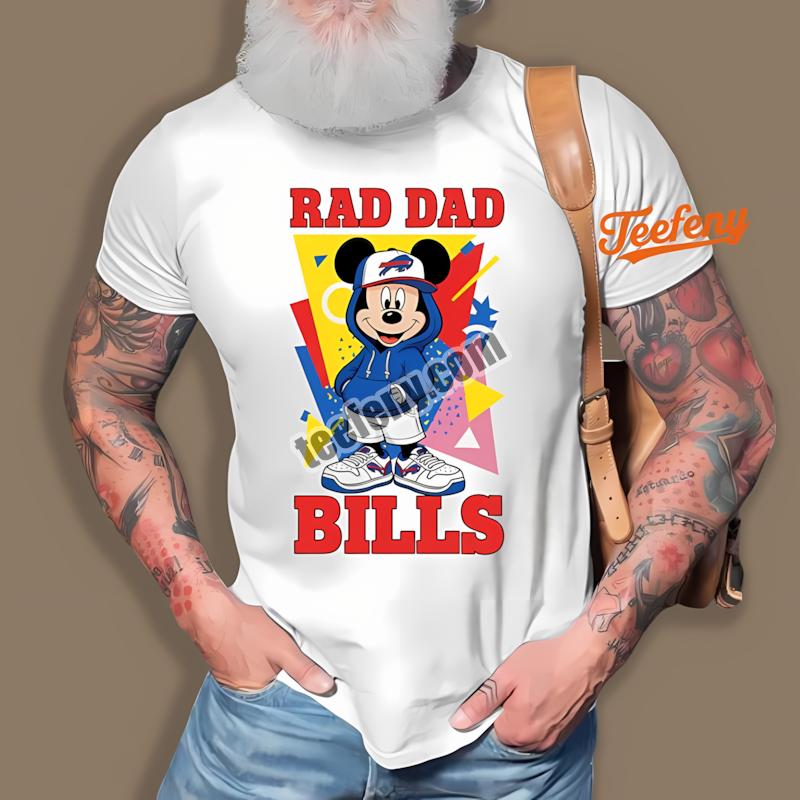 Buffalo Bills Mickey Mouse Rad Dad Shirt