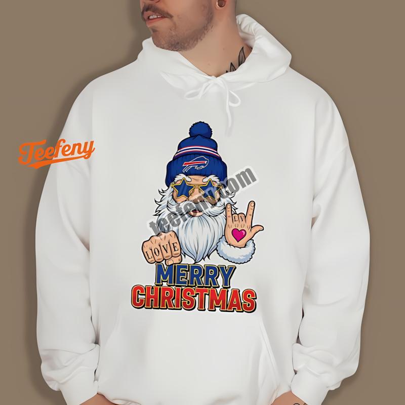 Buffalo Bills Rock Santa Merry Christmas Hoodie Buffalo Bills Rock Santa Merry Christmas Hoodie