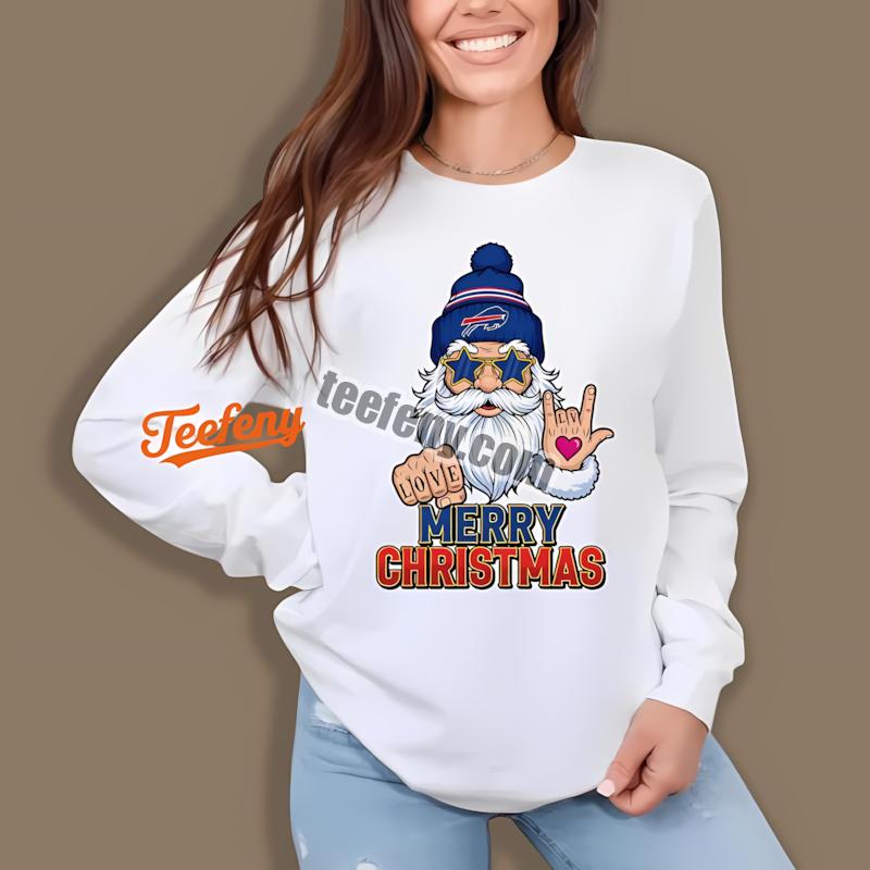 Buffalo Bills Rock Santa Merry Christmas Long Sleeve Buffalo Bills Rock Santa Merry Christmas Long Sleeve