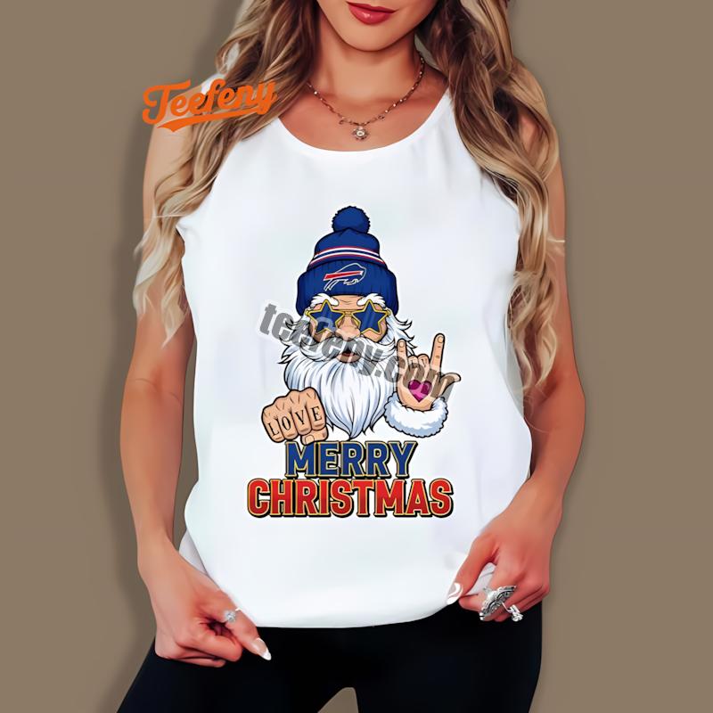 Buffalo Bills Rock Santa Merry Christmas Tanktop Buffalo Bills Rock Santa Merry Christmas Tanktop