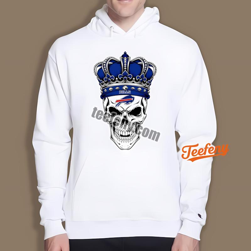 Buffalo Bills Skull Crown Dark Grunge Hoodie Buffalo Bills Skull Crown Dark Grunge Hoodie