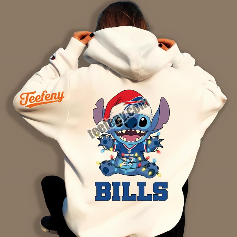Buffalo Bills Stitch Christmas Lights Holiday Hoodie Buffalo Bills Stitch Christmas Lights Holiday Hoodie