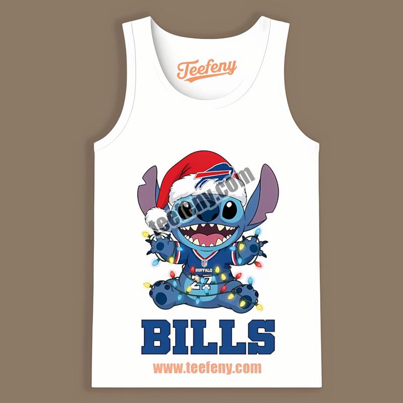 Buffalo Bills Stitch Christmas Lights Holiday Tanktop Buffalo Bills Stitch Christmas Lights Holiday Tanktop