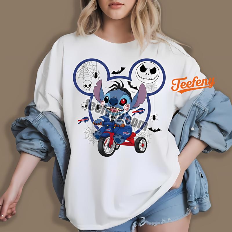 Buffalo Bills Stitch Saw Halloween Shirt