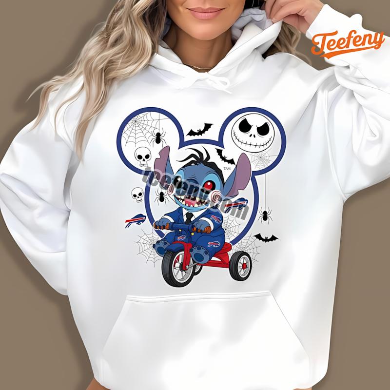 Buffalo Bills Stitch Saw Halloween Hoodie Buffalo Bills Stitch Saw Halloween Hoodie