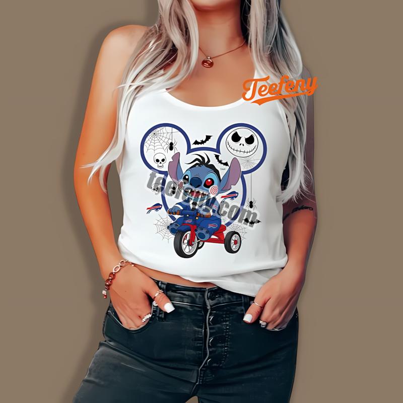 Buffalo Bills Stitch Saw Halloween Tanktop Buffalo Bills Stitch Saw Halloween Tanktop