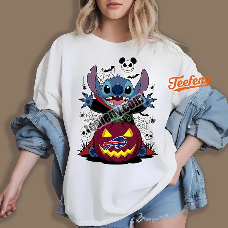 Buffalo Bills Stitch Witch Halloween Shirt