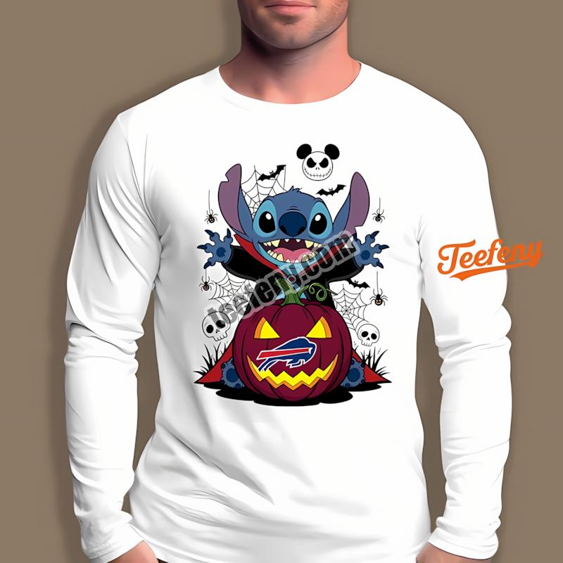 Buffalo Bills Stitch Witch Halloween Long Sleeve Buffalo Bills Stitch Witch Halloween Long Sleeve