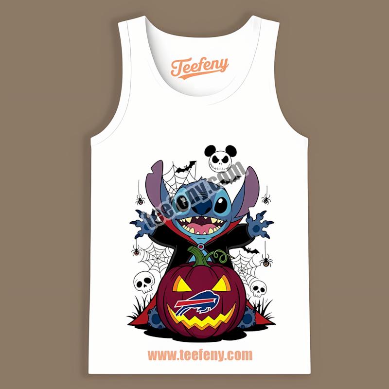 Buffalo Bills Stitch Witch Halloween Tanktop Buffalo Bills Stitch Witch Halloween Tanktop