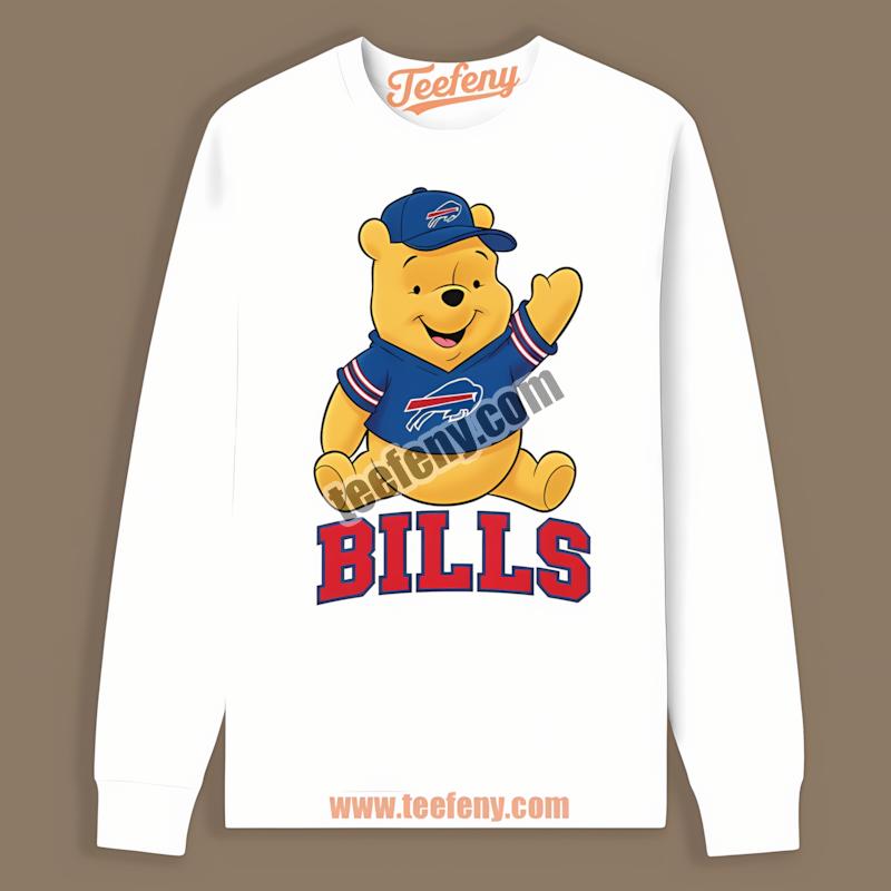 Buffalo Bills Winnie The Pooh Football Team Spirit Long Sleeve Buffalo Bills Winnie The Pooh Football Team Spirit Long Sleeve