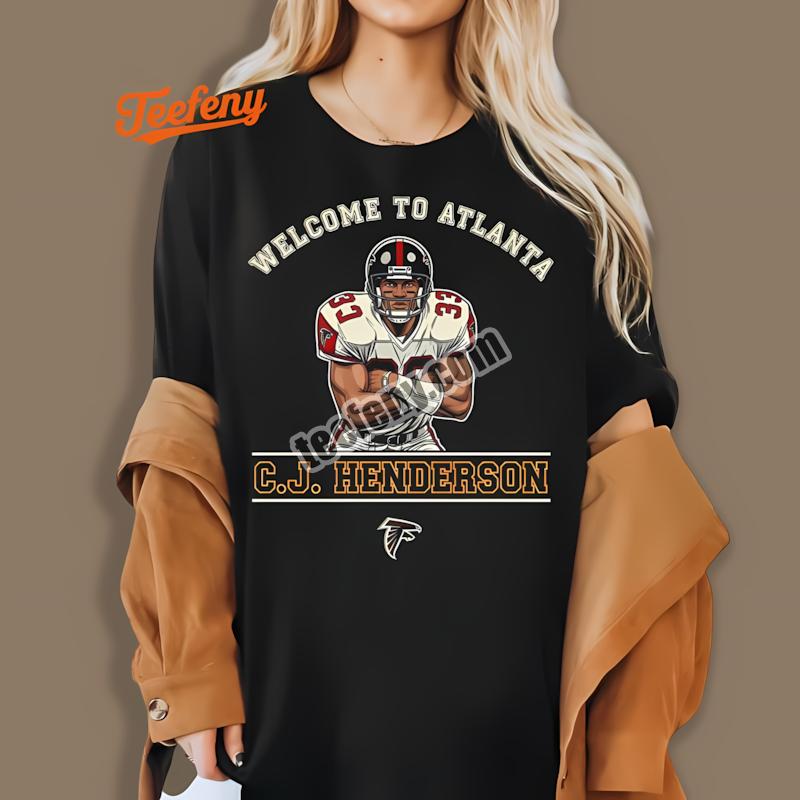 C J Henderson Welcome To Atlanta Falcons Retro Shirt