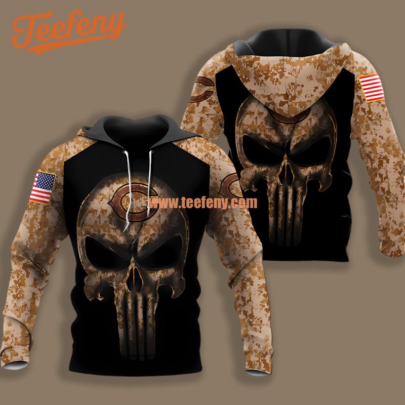 Burning Skull Green Bay Packers Yellow 3D Hoodie