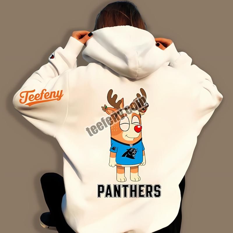 Carolina Panthers Bingo Reindeer Christmas Mens Hoodie Carolina Panthers Bingo Reindeer Christmas Mens Hoodie