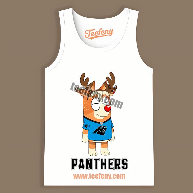 Carolina Panthers Bingo Reindeer Christmas Mens Tanktop Carolina Panthers Bingo Reindeer Christmas Mens Tanktop