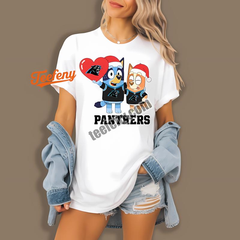 Carolina Panthers Bluey Bingo Christmas Fashion Shirt