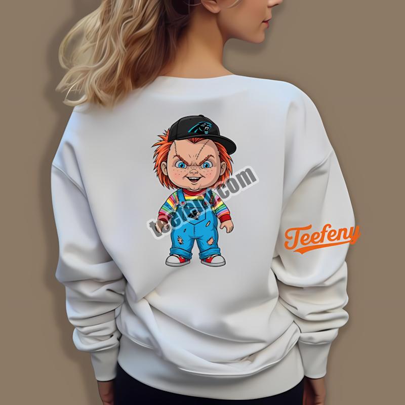 Carolina Panthers Chucky Killer Halloween Fashion Long Sleeve Carolina Panthers Chucky Killer Halloween Fashion Long Sleeve