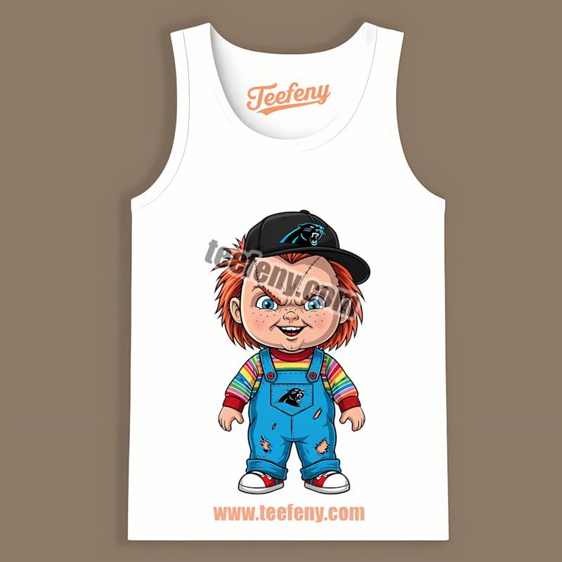 Carolina Panthers Chucky Killer Halloween Fashion Tanktop Carolina Panthers Chucky Killer Halloween Fashion Tanktop